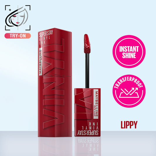 Maybelline New York Super Stay Vinyl Ink Liquid Lipstick, Instant Shine Lasts Up To 16H