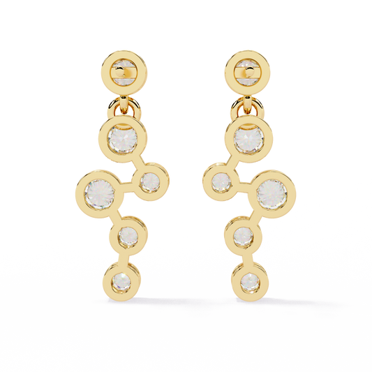Celestial Flow Diamond Earrings