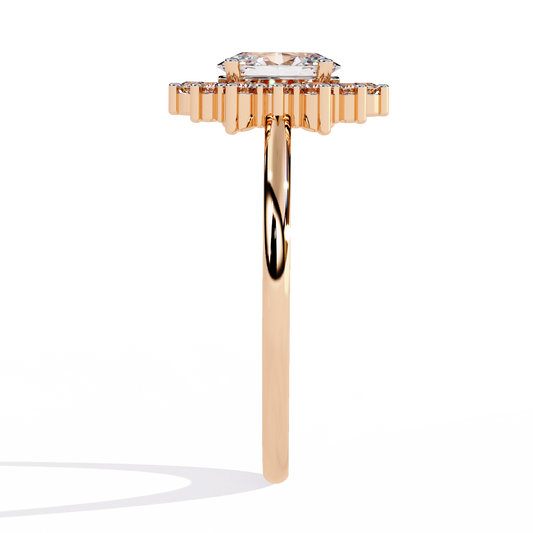 "Eternal Bloom" Diamond Halo Ring