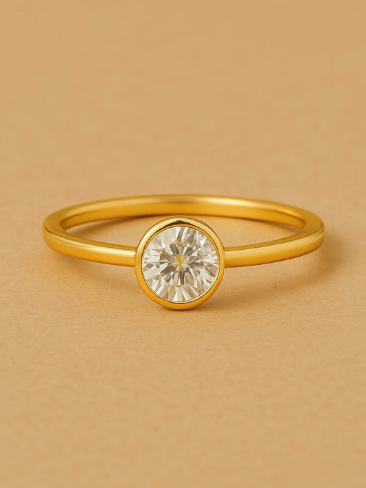 Kiyaara 53 Pointer Lab Diamond Ring - Elegant Shine