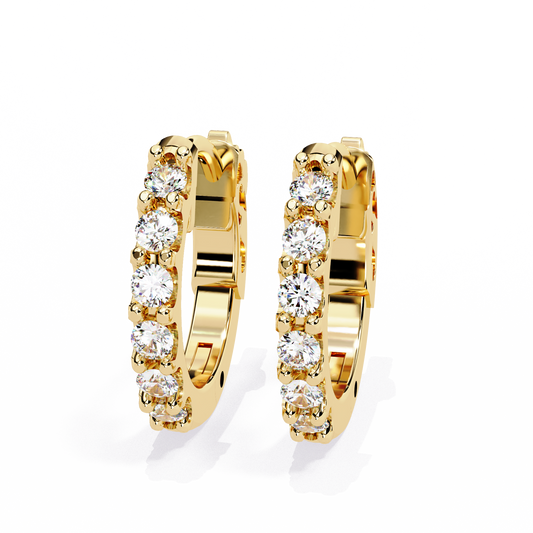Everyday Radiance Diamond Hoop Earrings