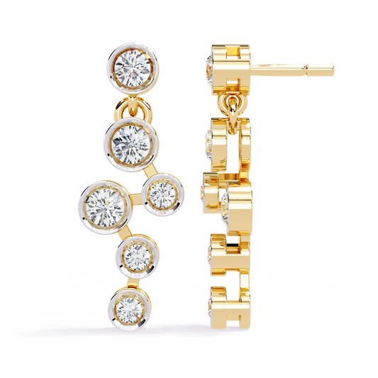 Celestial Flow Diamond Earrings