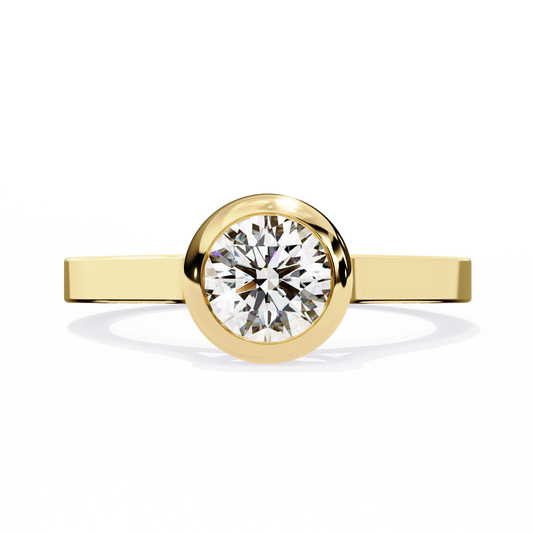 Classic Bezel Set Engagement Ring